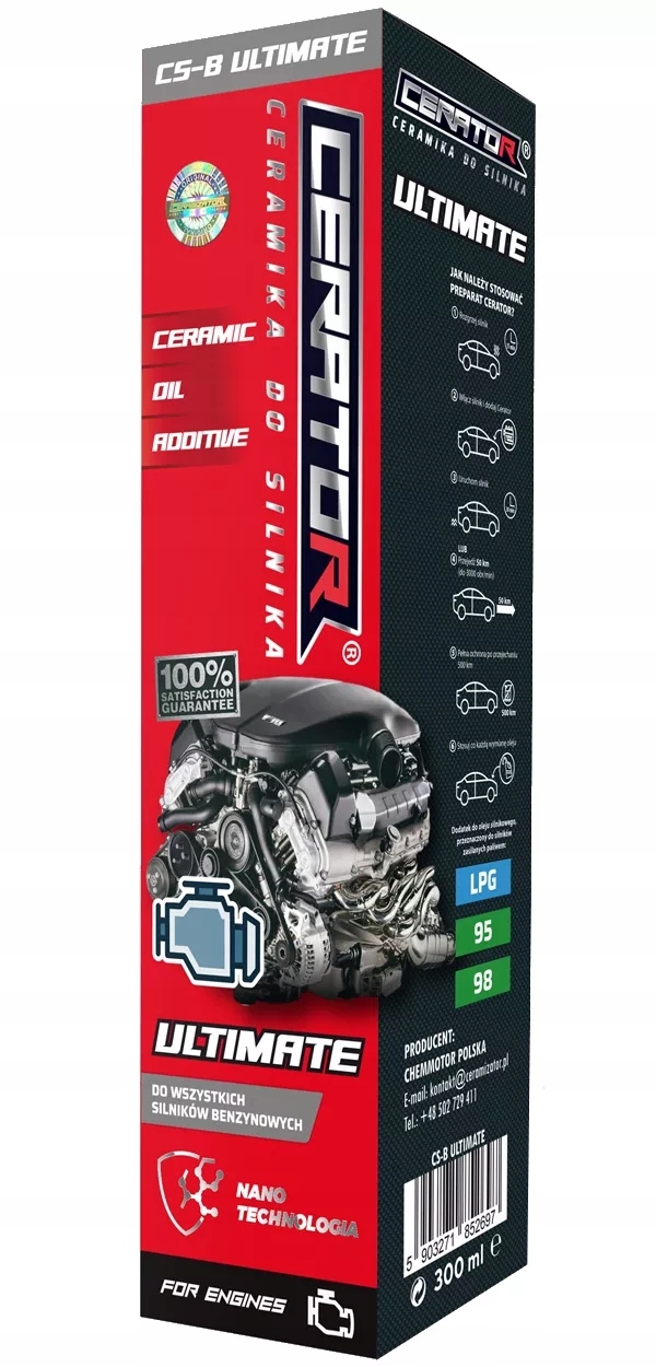CERAMIZATOR DO OLEJU BENZYNA ULTIMATE - CS-BULTIMATE