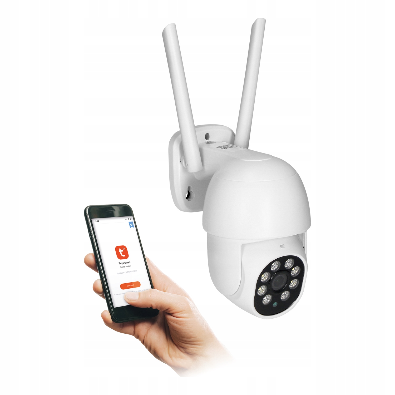 KAMERA ZEWNĘTRZNA OBROTOWA WIFI APLIKACJA TUYA 4 MP