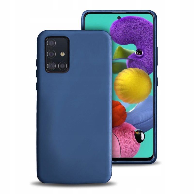 

Etui Case Silikon Kolor do Samsung A71 Navy