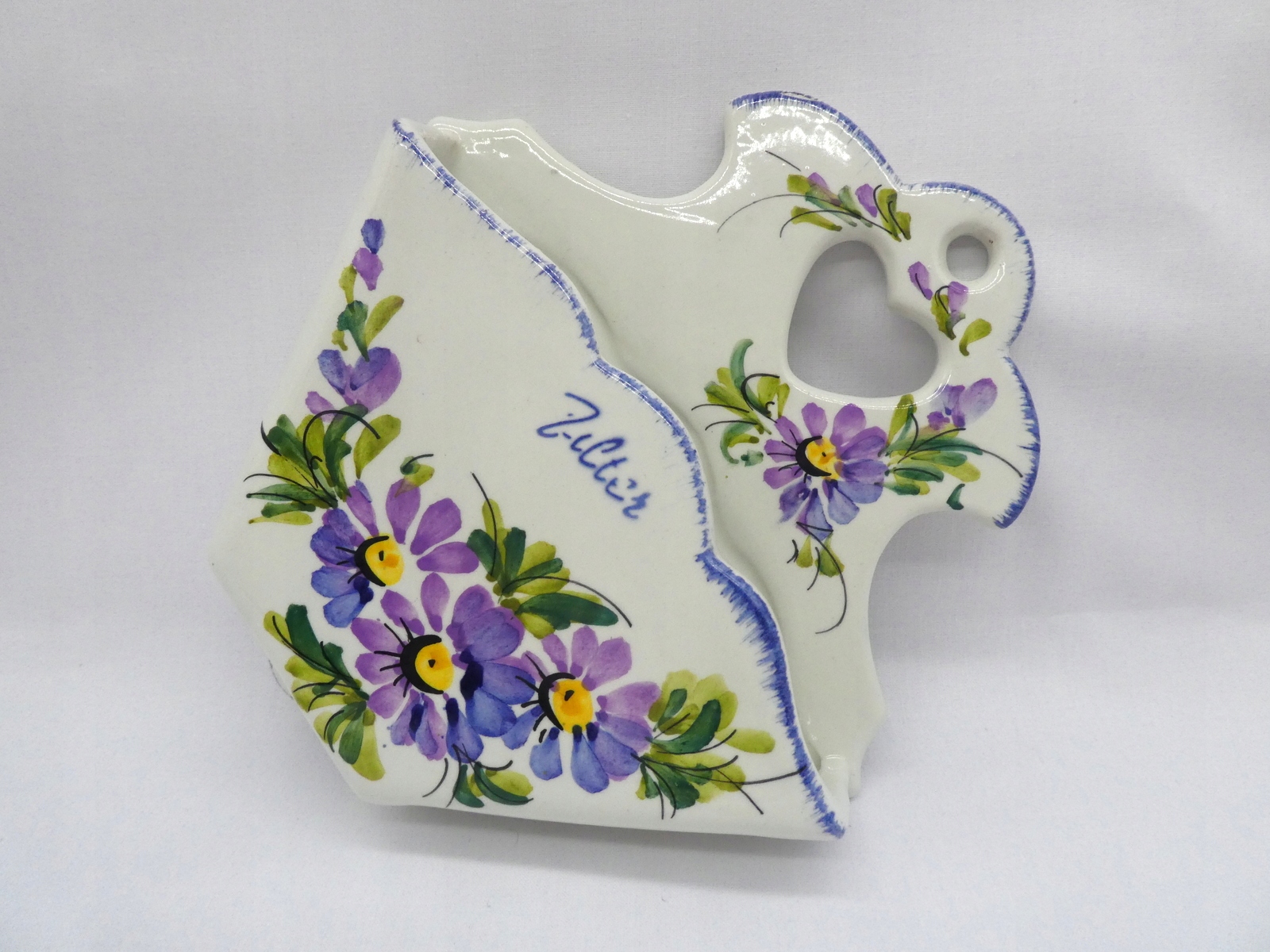 CERAMIKA - MALOWANY WISZĄCY SERWETNIK 1-4752