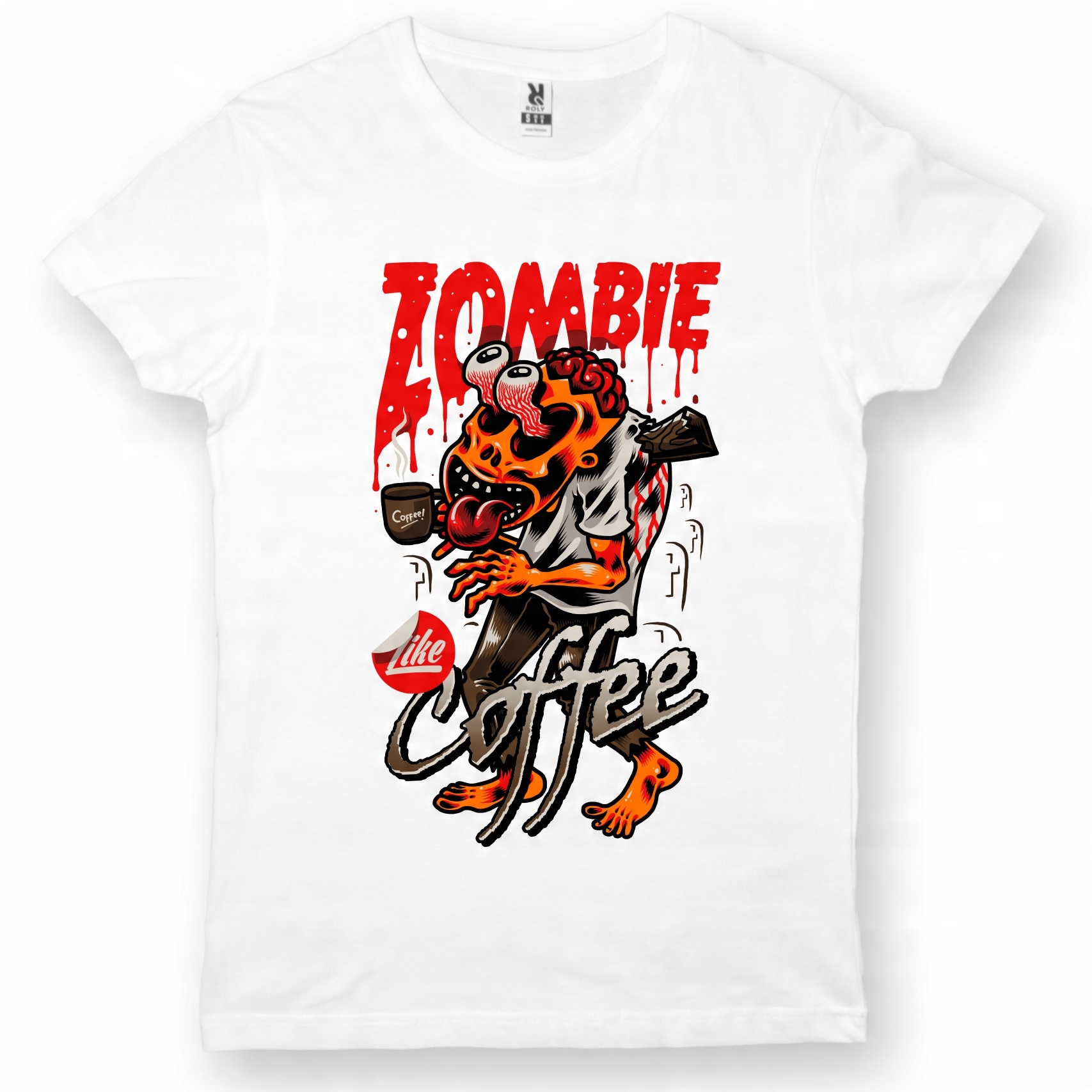

Koszulka Zombie Coffee Kawa Addict M