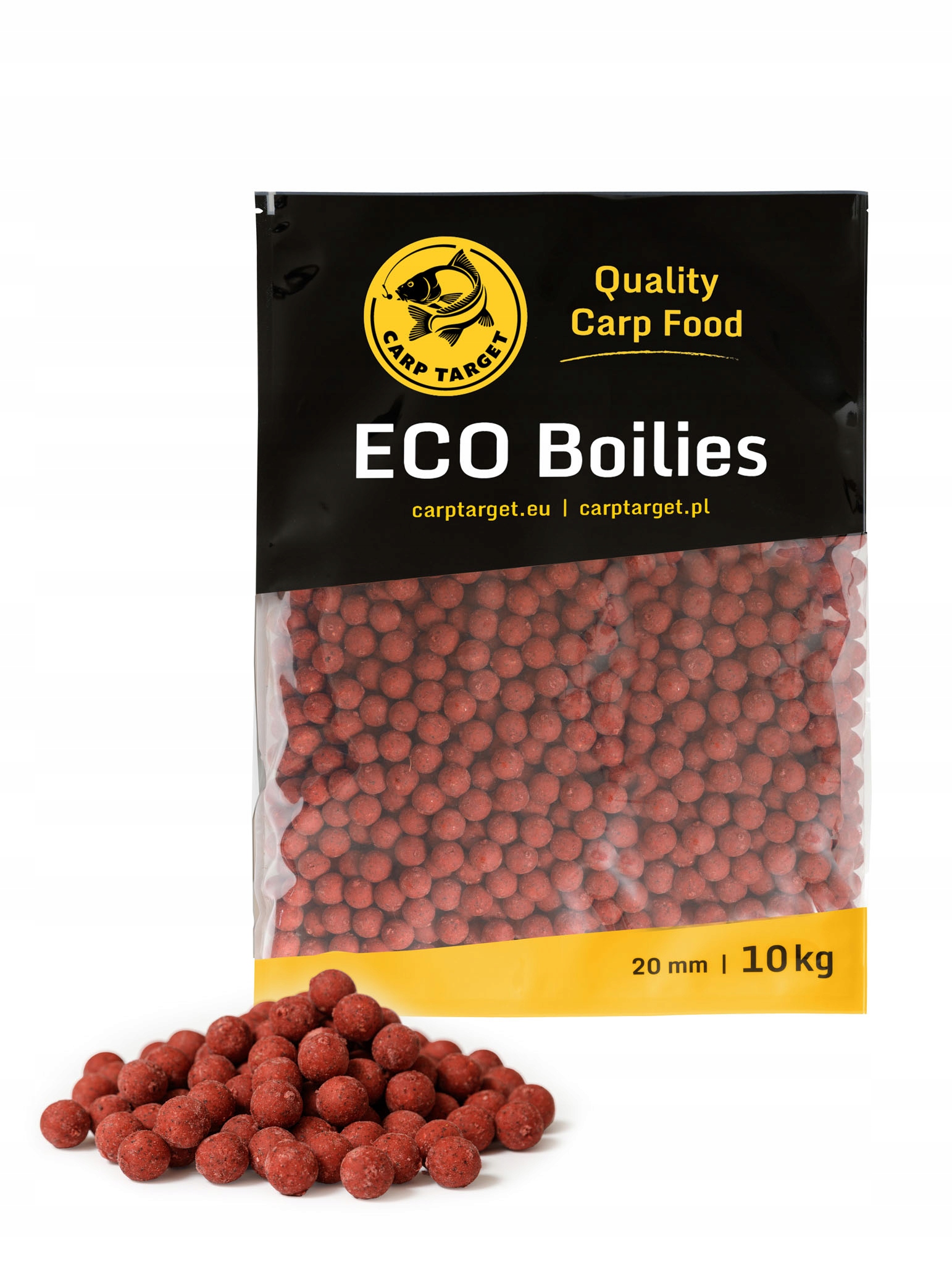 Návnadové proteinové kuličky 10 kg 20 mm Moruše – Eco Boilies Carp Target