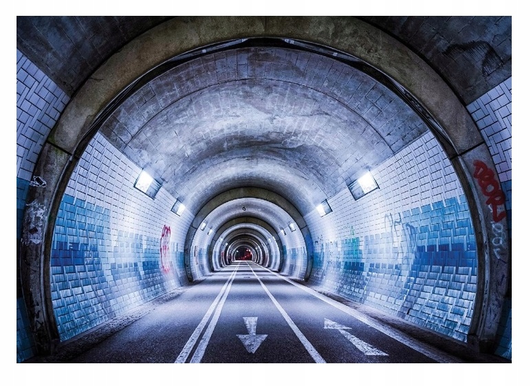 Prostorová Optická fototapeta Tunel 3D 416x254