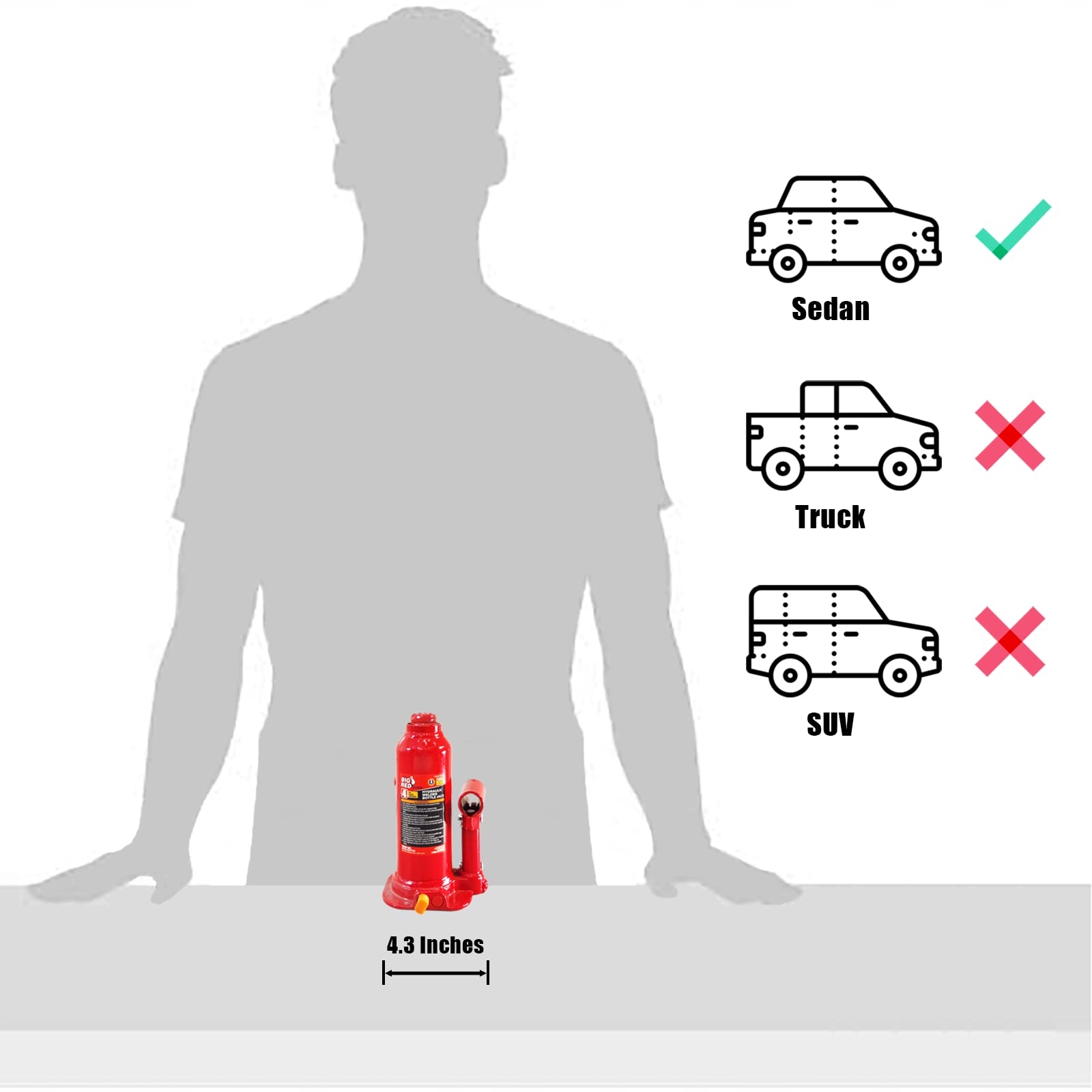 Big Red Torin T90413 Hydrauliczny podnośnik do