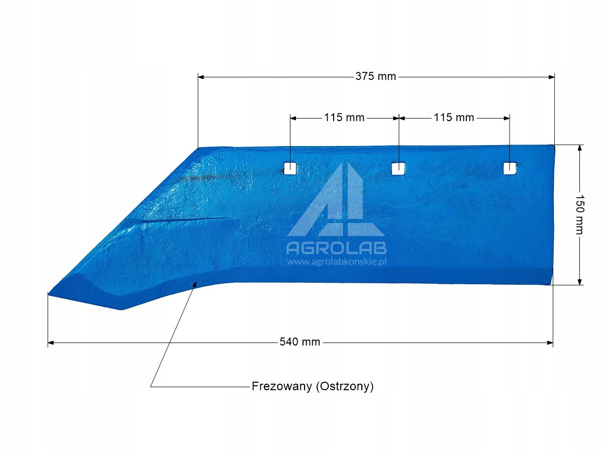 Lemiesz 1023 Oskar Szeroki Ostrzony Wzmacniany Pług Unia