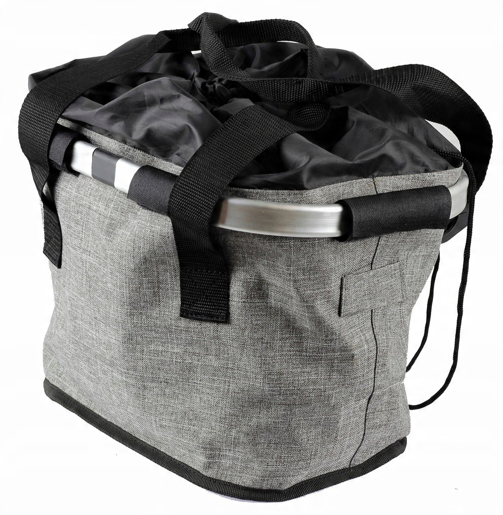 

Kosz na zakupy na rower Shopper HT-416 szary Alumi
