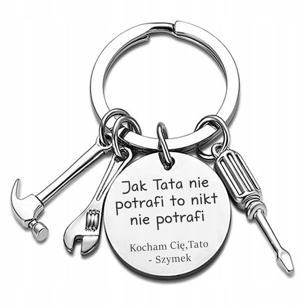 Breloczek z Narzędziami z GRAWEREM dla TATY Majsterkowicza + Multitool Marka inna