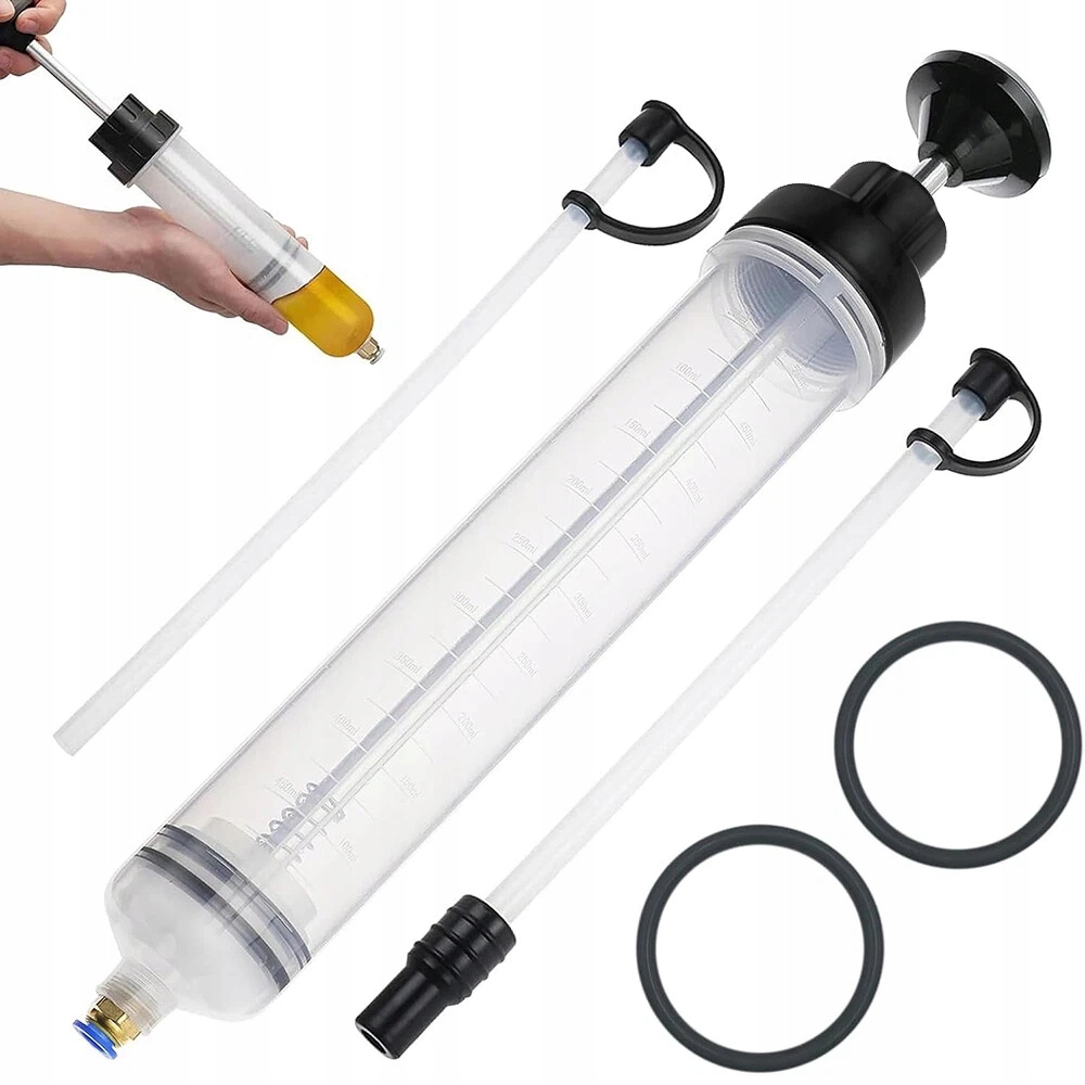 WYSYSARKA RĘCZNA STRZYKAWKA POMPKA DO CIECZY PŁYNÓW OLEJU 500ML