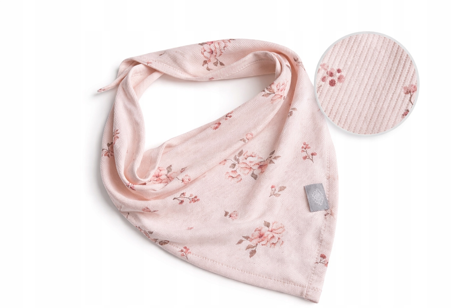 Chustka chusta wiosenna dla dziewczynki Prążek Kwiaty Róż dla