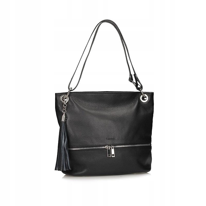 Kožená Kabelka Přes Rameno Canaletto T 932-32 černá