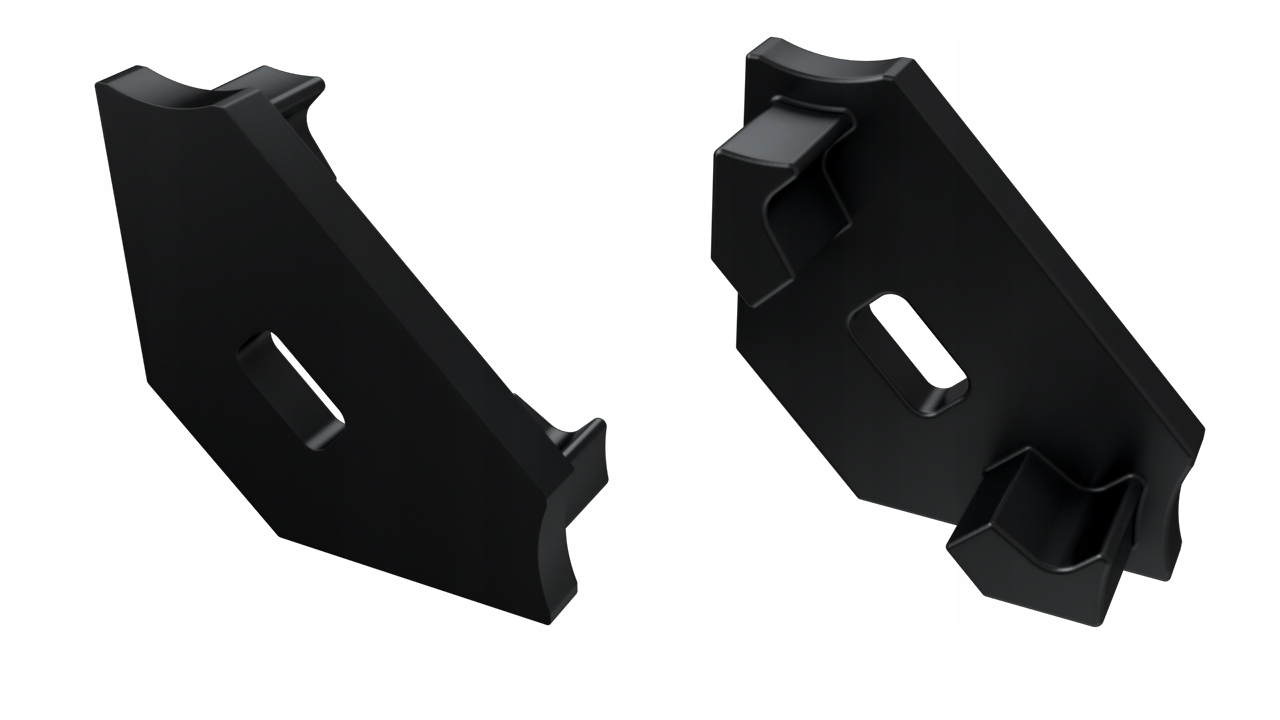 

Zaślepka do profilu Led Typ C, narożny czarna kpl