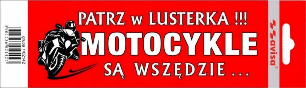 

Naklejka Nalepka Patrz W Lusterka Motocykle