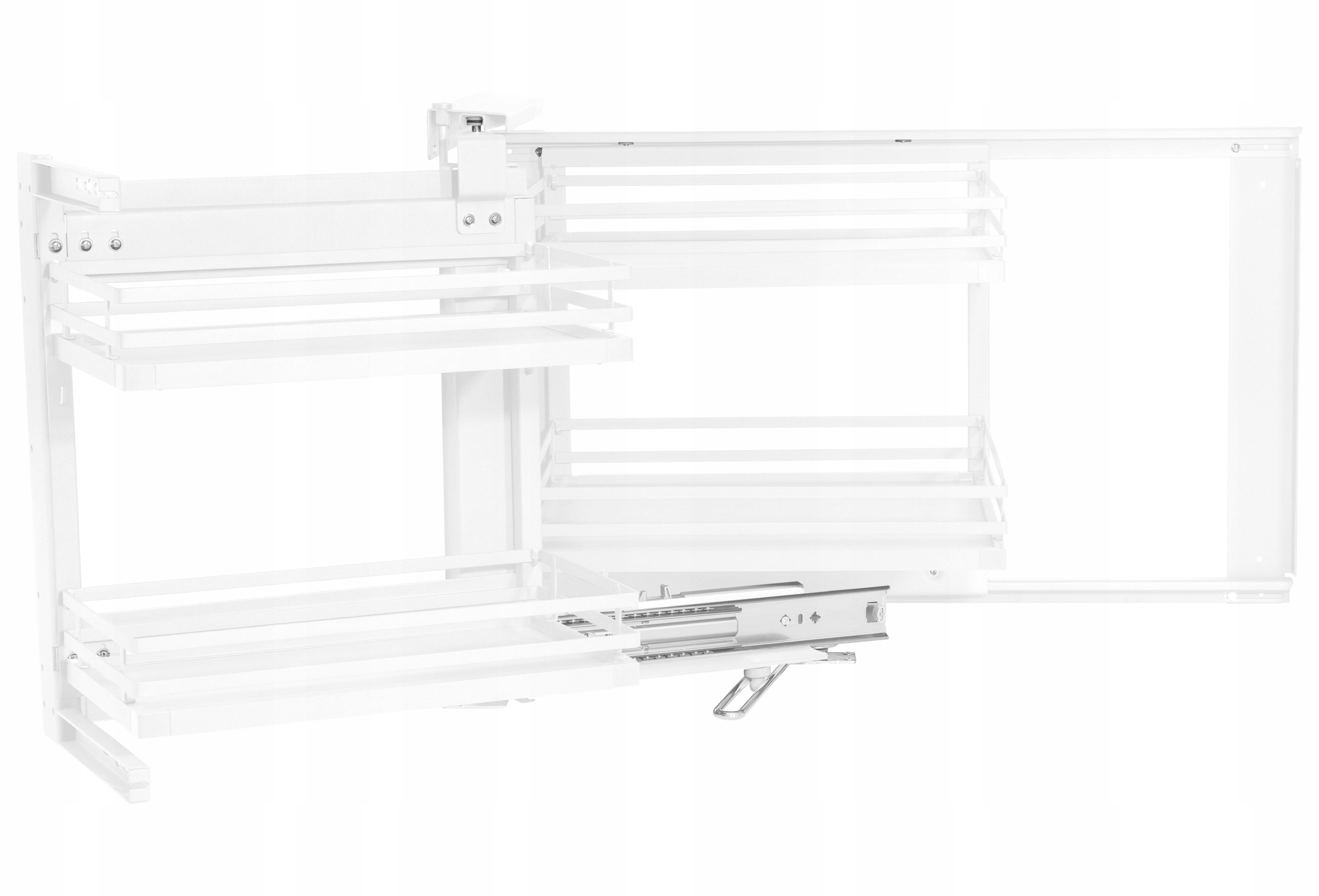 Koš Cargo Corner Magic MPTJ017GA Bílý Levý Přítah Brzda Plné Dno Amix