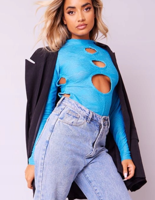 499.6. Kék body Prettylittlething S Szín kék