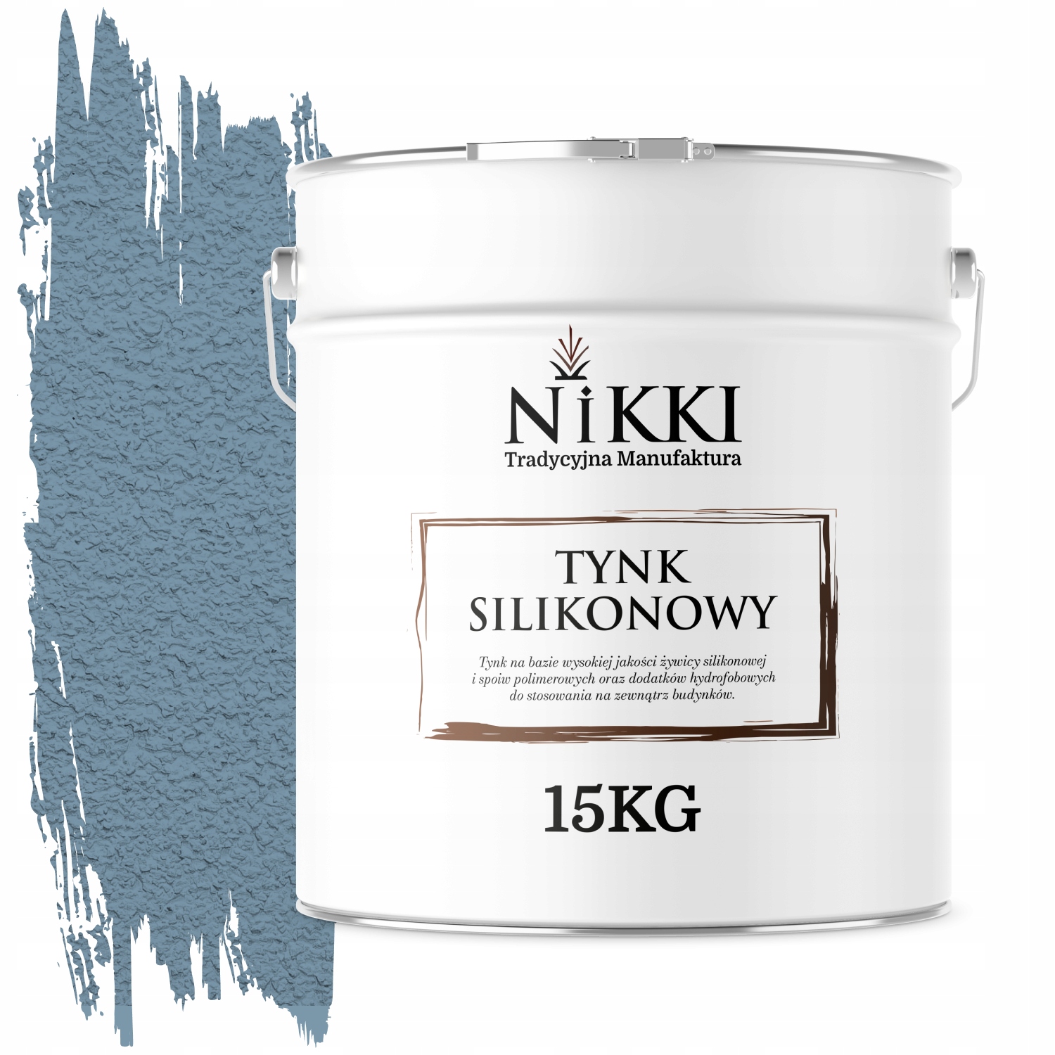 Silikónová Omietka Fasádna Modrá F126 15KG Hrúbka Zrna 2.0mm (baranček)