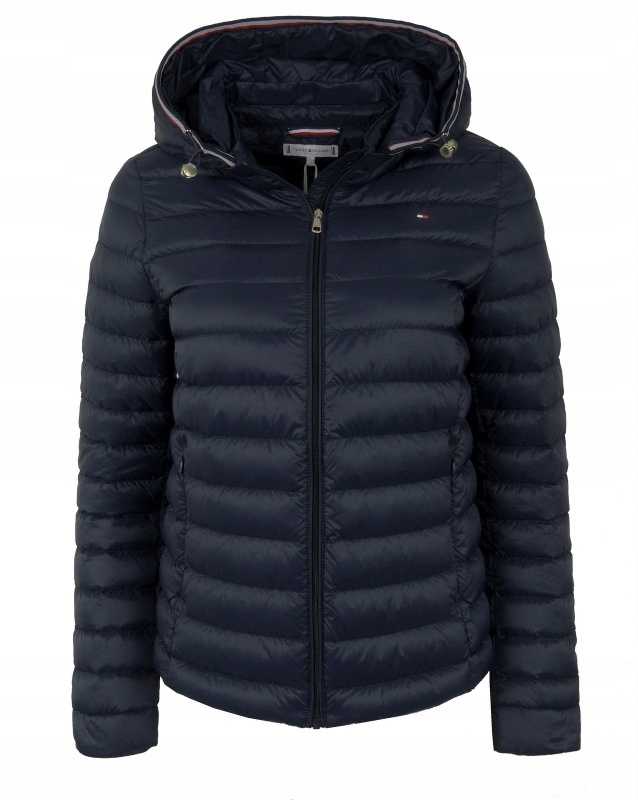 Tommy Hilfiger Dámská péřová přechodová bunda, tmavě modrá, Xs