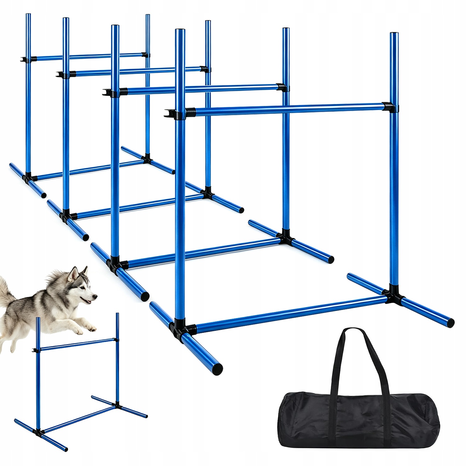 Sada Agility Pro Psa 4 Ploty Pvc Skoky Trénink Děti Zahrada