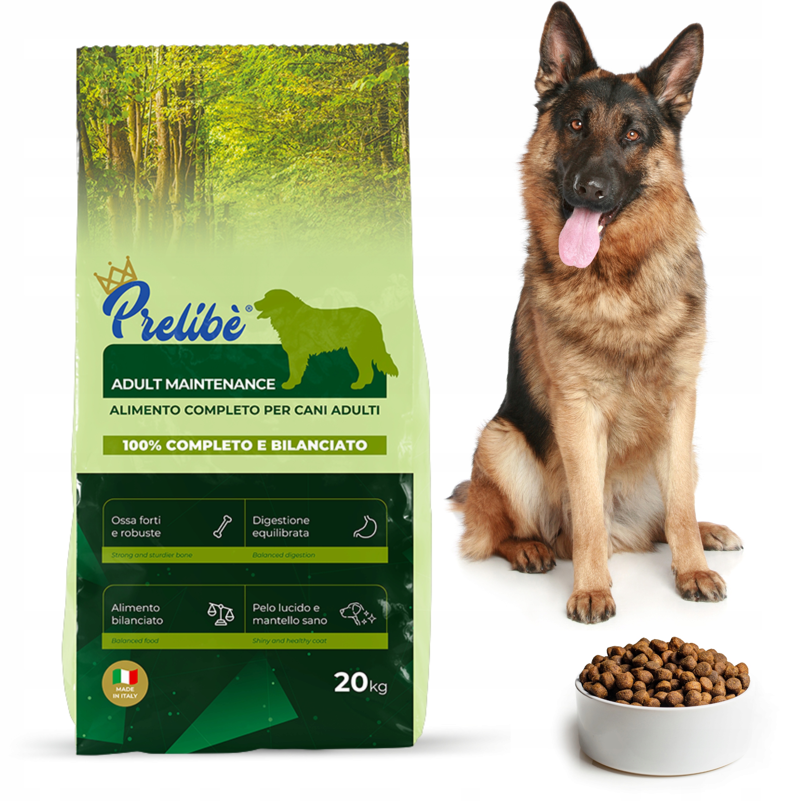 Prelibe Suché Krmivo Pro Psa 20 Kg Ovčák