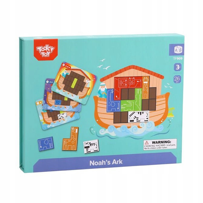 GRA LOGICZNA UKŁADANKA MAGNETYCZNA TETRIS PUZZLE DREWNIANA MONTESSORI 3D Wiek dziecka 3 lata +