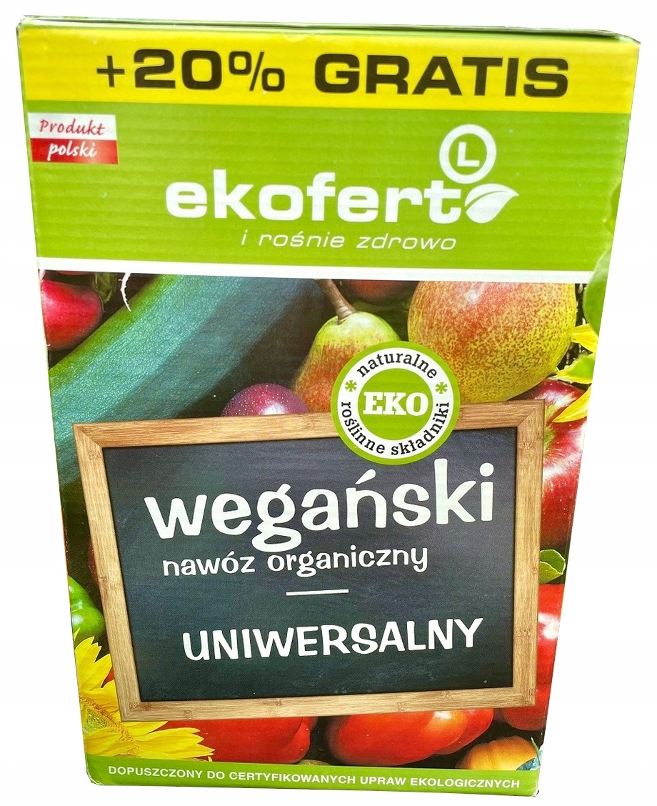 

Ekofert Nawóz Organiczny Uniwersalny 1,2 kg