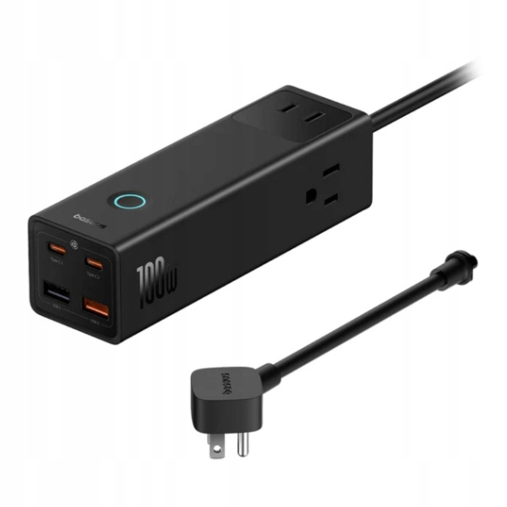 Síťová Nabíječka Zásuvková Lišta Baseus Powercombo Pro 7 Portů 100W