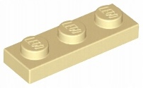 

Lego 3623 płytka 1x3 piaskowy tan 10 szt Nowy