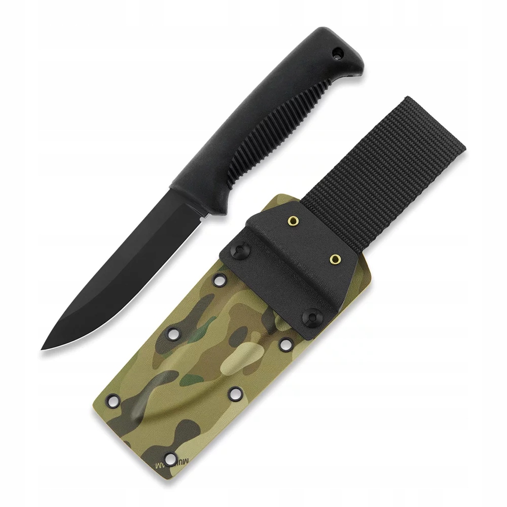 Nůž Peltonen Knives 80CrV2 povlak Ptfe Rukojeť Tpe Pouzdro Kydex Multicam