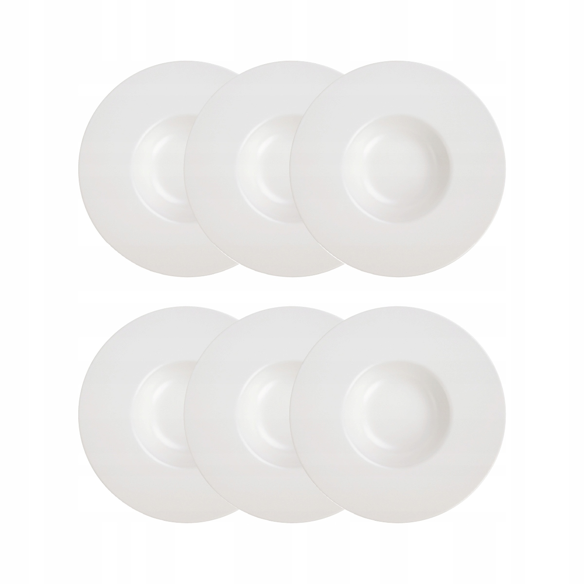 Sada 6 x tanier na pastu Famelio biely 28 cm Homla