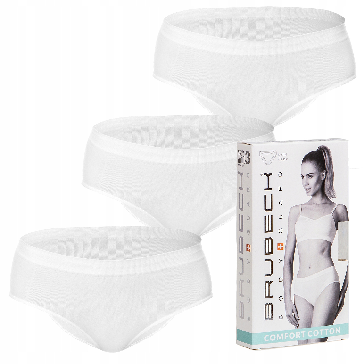 

Zestaw Majtki Hipster 3szt Brubeck Cotton XL BJ07