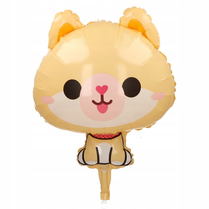 BALON KOT KOTEK KREMOWY 47X67CM