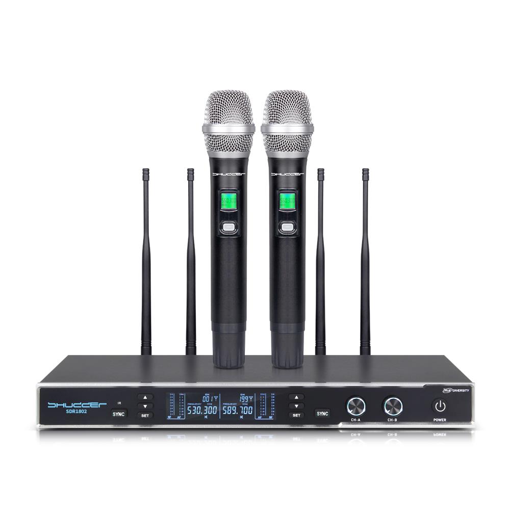 Mikrofony Shudder 2 bezdrátové ruční mikrofony SDR1802 kvalita Sdr