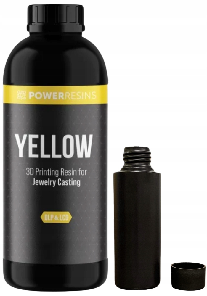 Žlutá Uv pryskyřice PowerResins pro odlévání šperků 0,1 kg 0,1 l pro 3D tiskárny