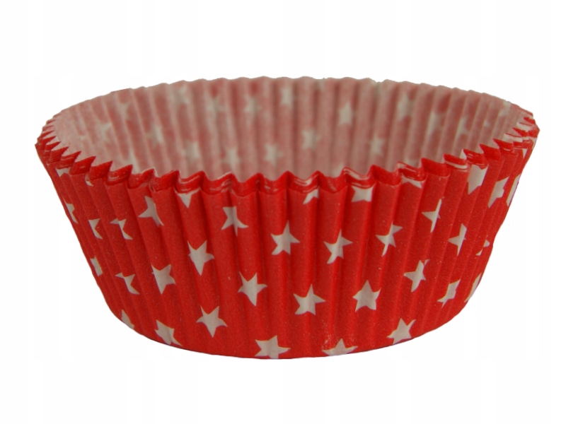 

Papilotki czerwone 50mm x 25mm Muffinki 60 szt.
