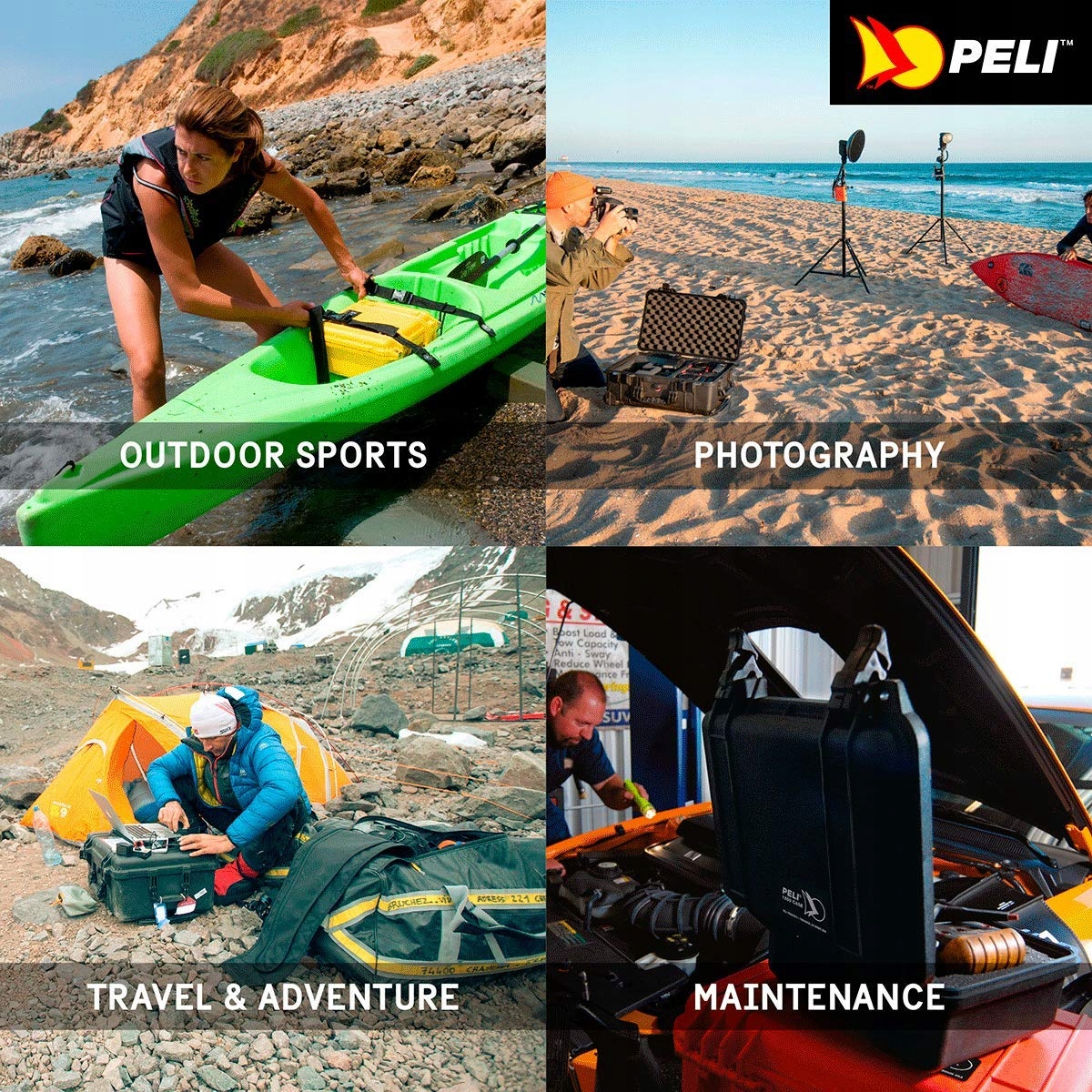 Peli 1450 Odporna na wstrząsy, wodoodporna Kolor żółty