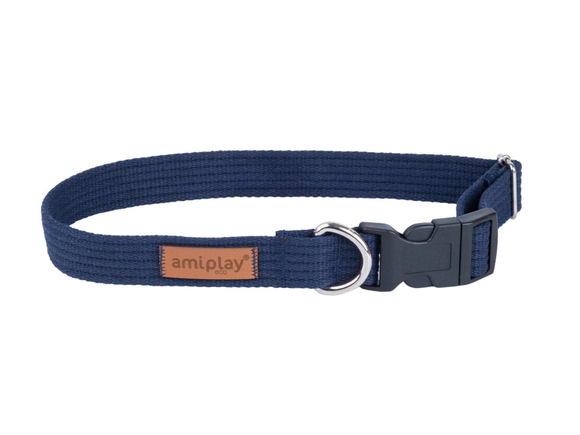 

Amiplay Cotton Obroża regulowana M granatowa