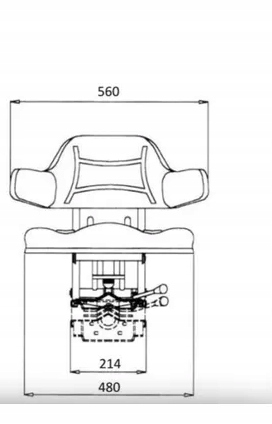 Siedzenie z amortyzacja mechaniczna Part number TS24000GP