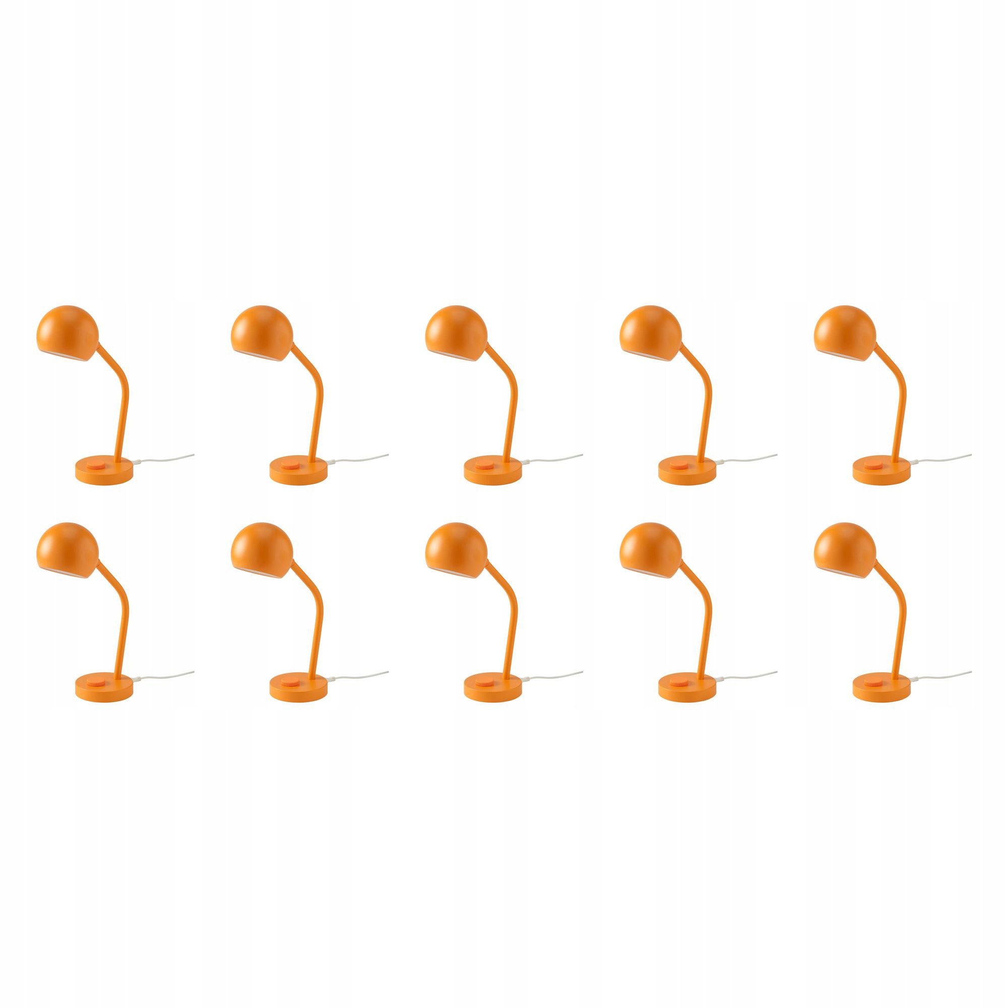 10 ks Oranžová stolní lampa s regulací jasu