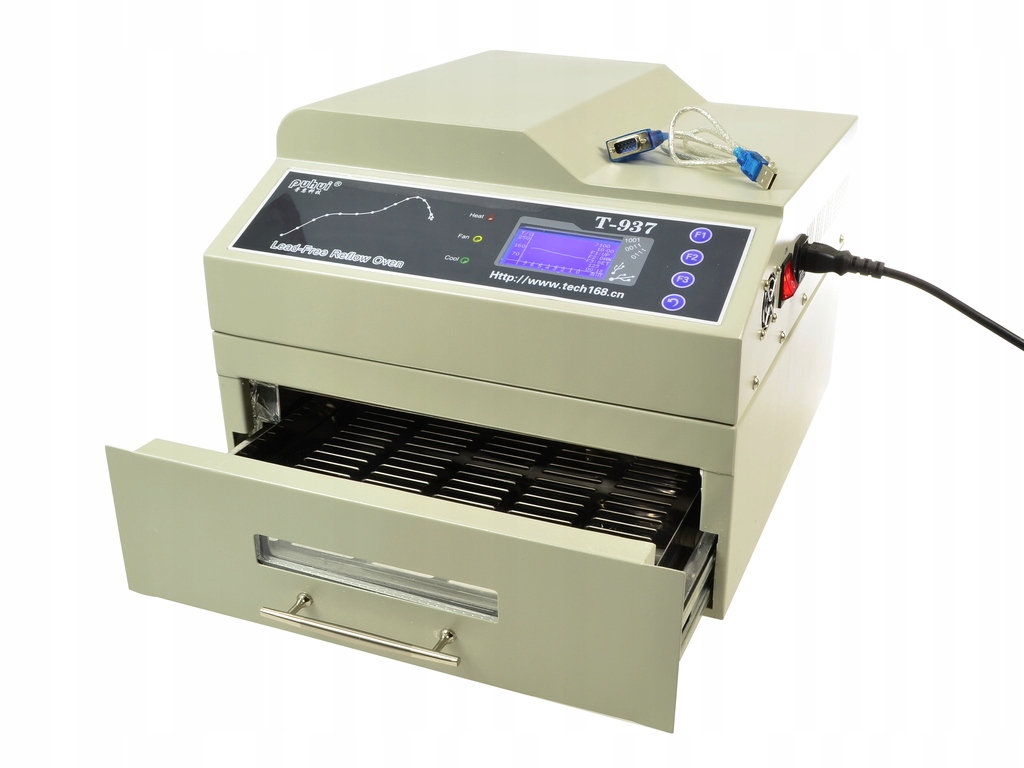 Піч puhui t-937 PCB для оплавлення потужності 2300 Вт + Соединительпк