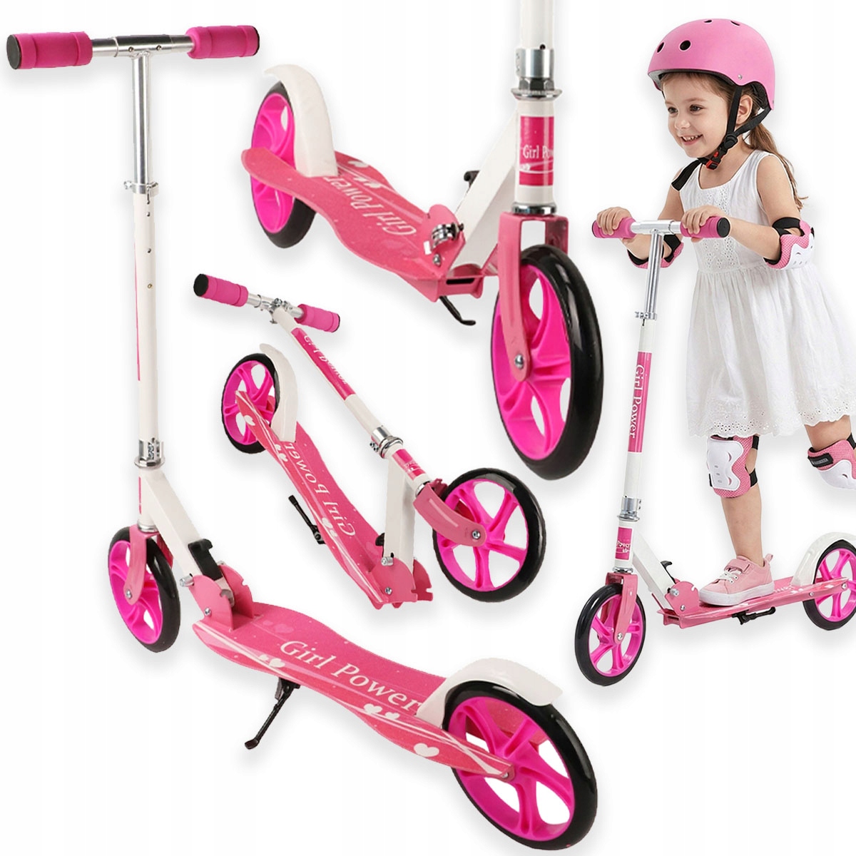 Hulajnoga Miejska Klasyczna Składana Dla Dzieci Regulowana Koła