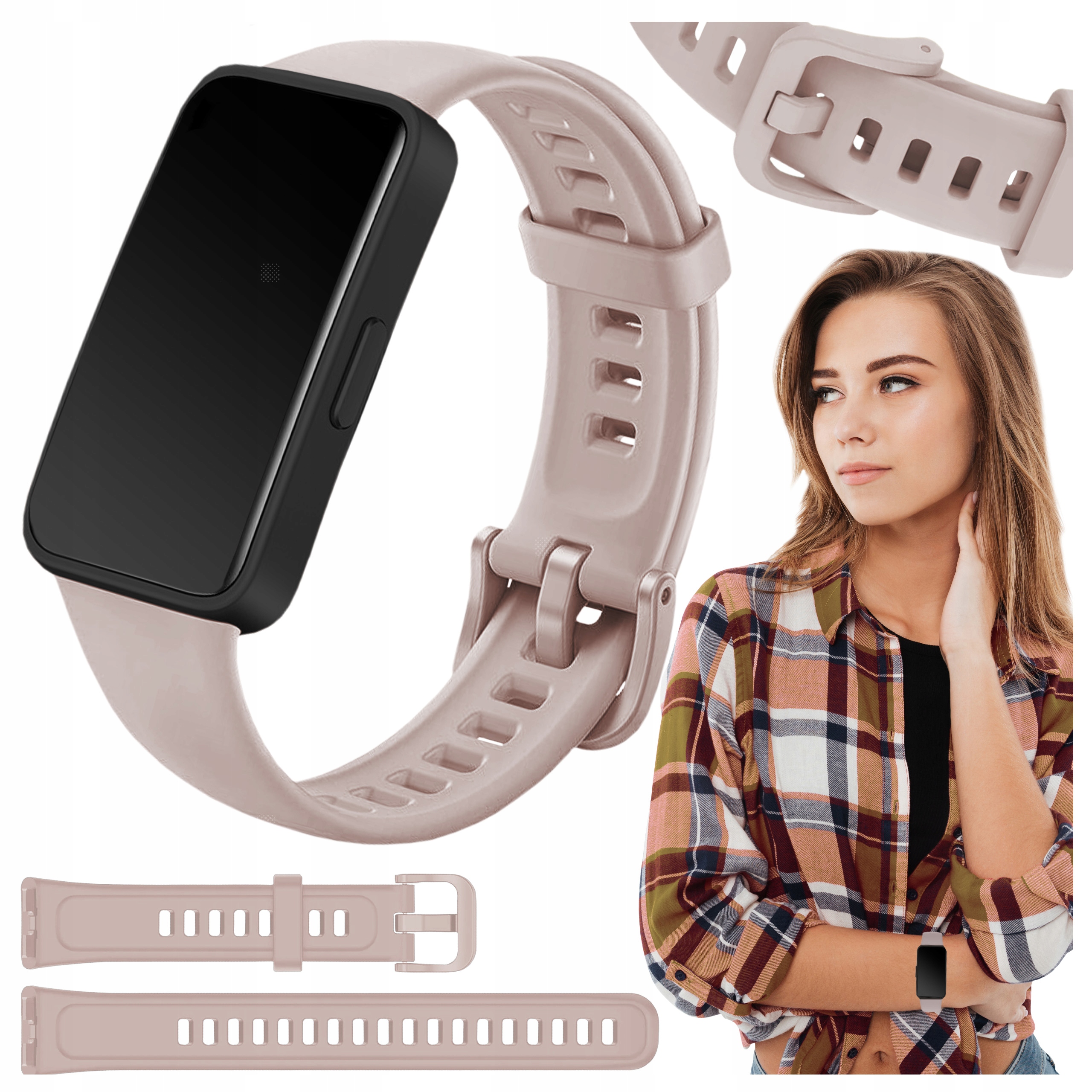Pasek do Huawei Band 8 9 10 opaska do zegarka smartwatch mocna sportowa