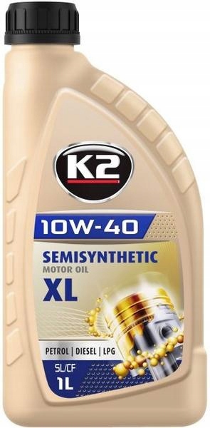 

K2 Texar 10W40 XL Semisynthetic Api Sl/cf 1L