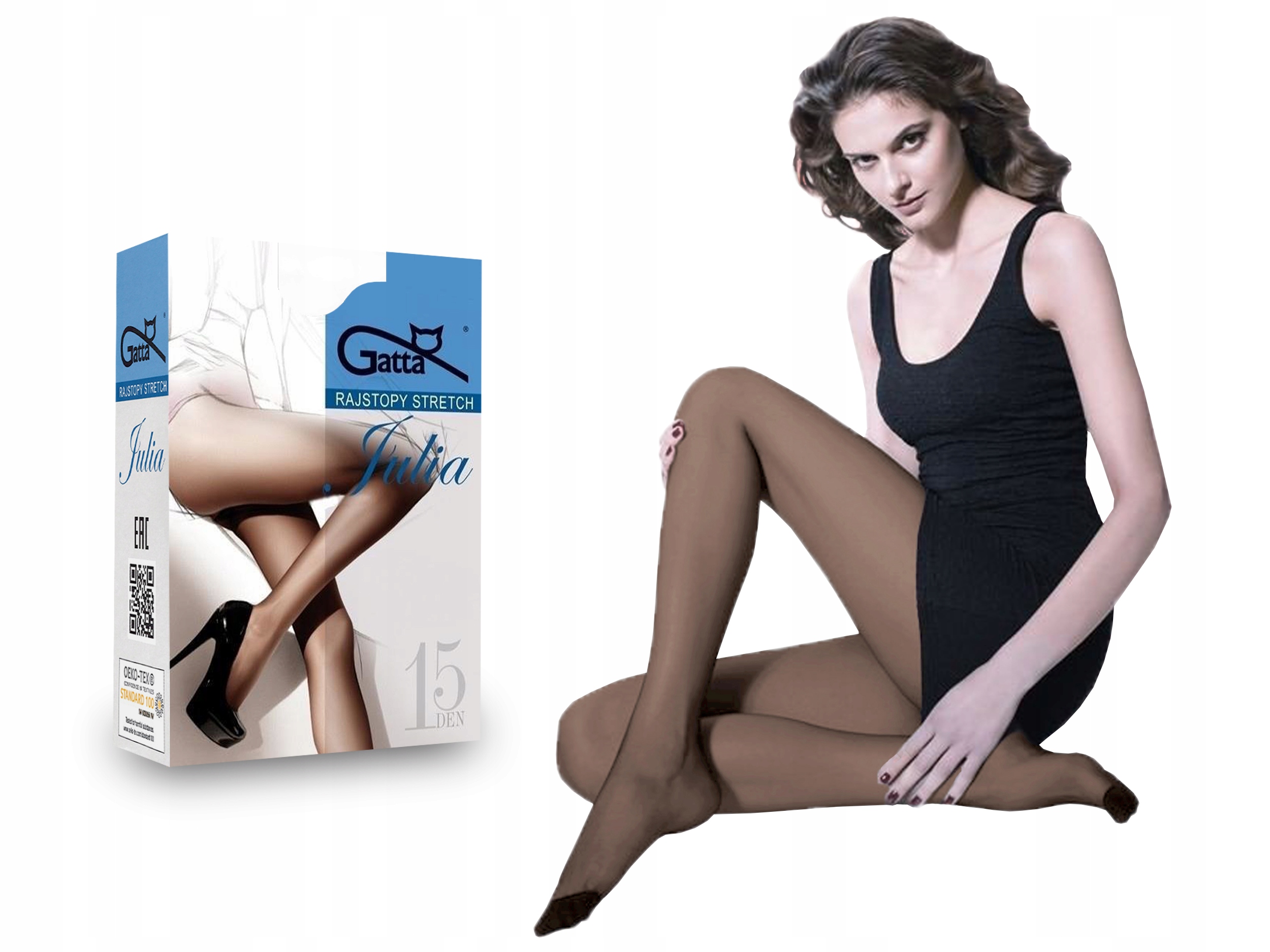 

Rajstopy Gatta półmatowe Julia, 15 den, bronzo 4-L