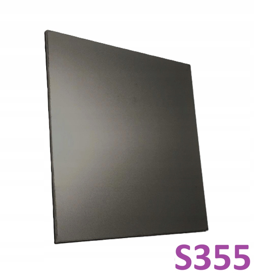 Ocelová plechová forma 1000 x 1000 x 3 mm (šířka x délka x šířka) Gr. 3 mm S355