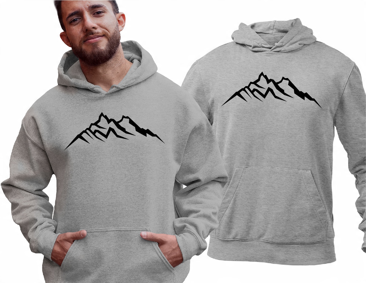 

Bluza męska z kapturem kangurka W Góry Na Szlak