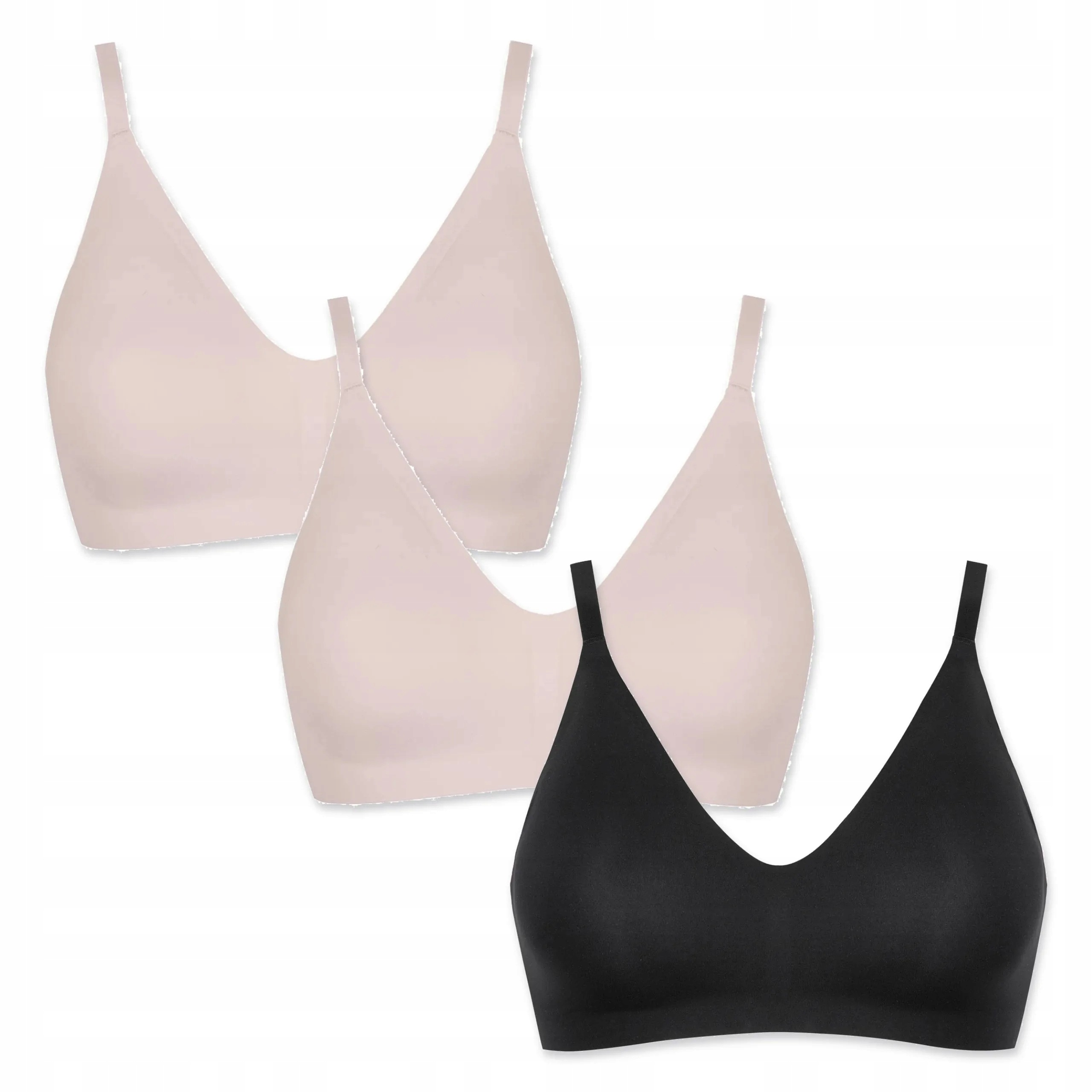 3 ks Podprsenka Lormar Pure 441 2x starorůžová černá S