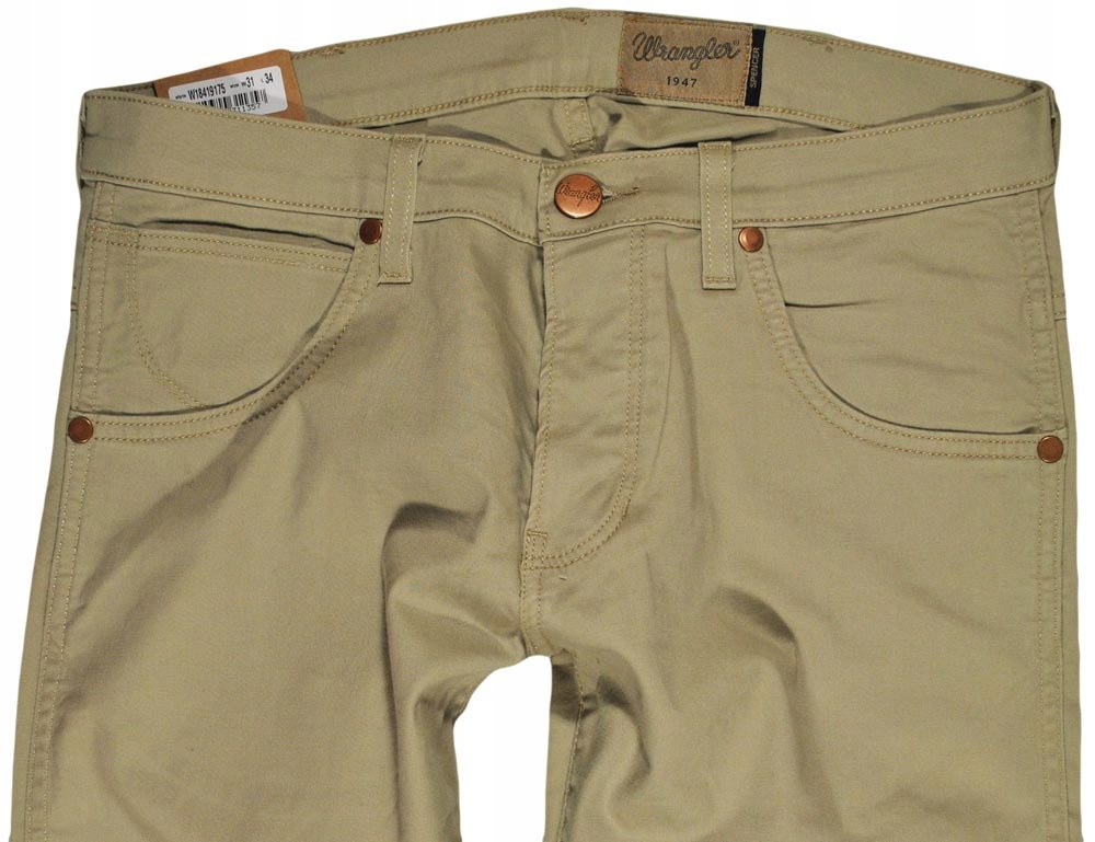Wrangler kalhoty Slim beige low Spencer W28 L30