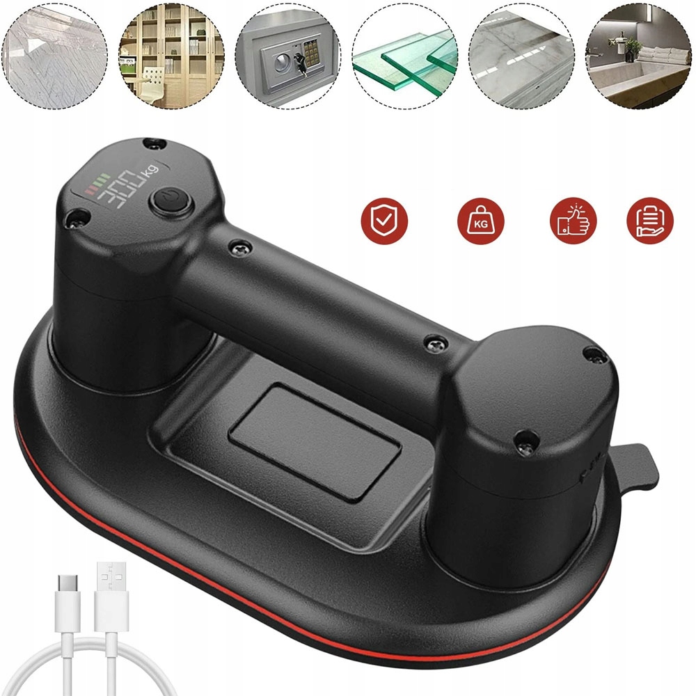 4000 Mah Přísavka 300 Kg S Gumou 14 MM Pro Automobilový Průmysl A Stavebnictví