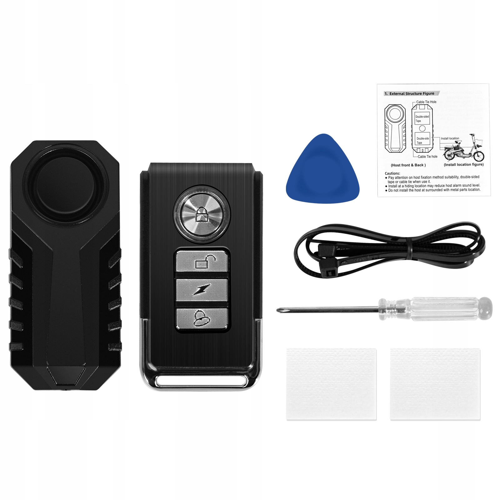 Alarm Rowerowy Pilot do Roweru Quada (z bateriami)