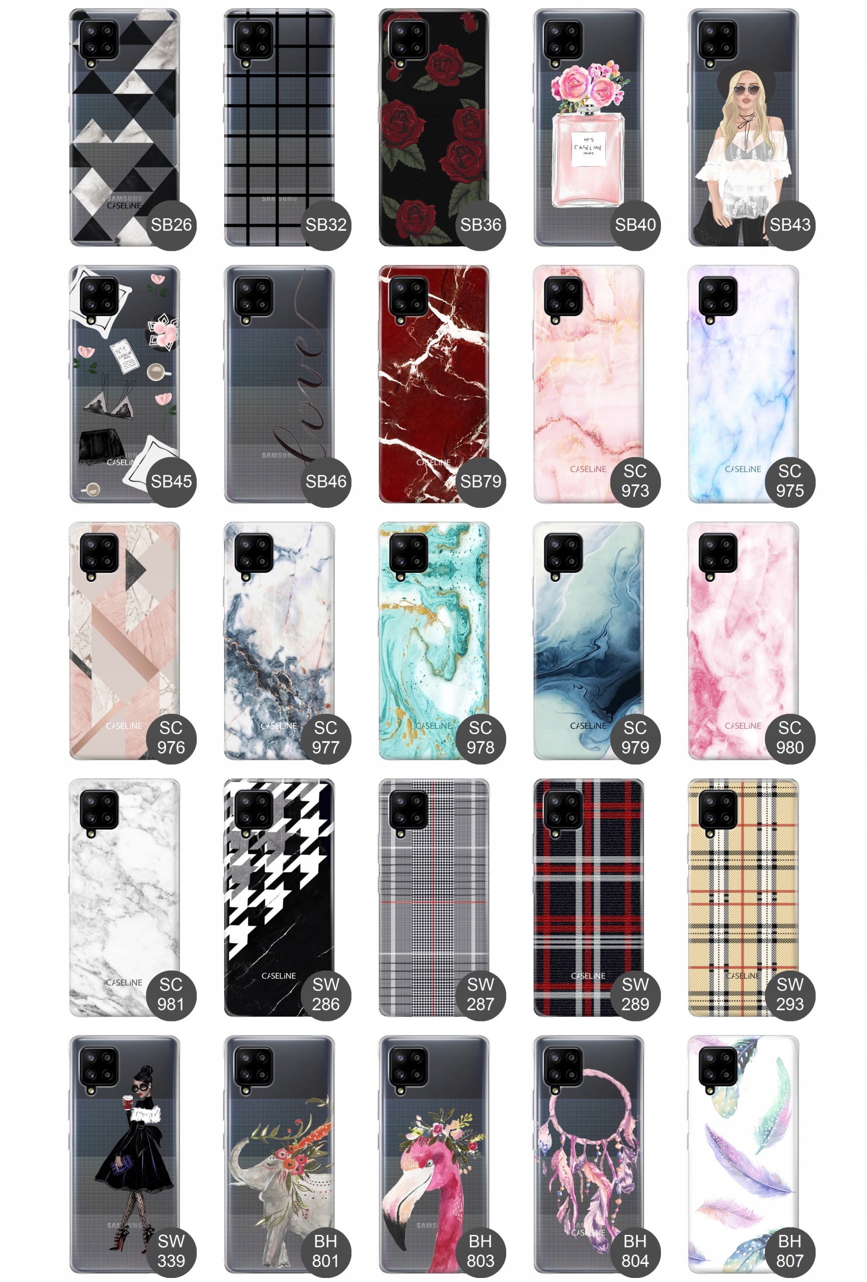 Etui do Samsung A42 5G case wzory guma