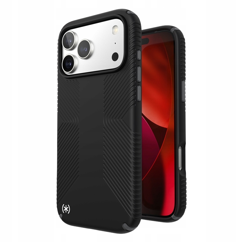 Pouzdro Speck Presidio2 Grip MagSafe pro iPhone 17 Pro Max (černé břidlicově šedé